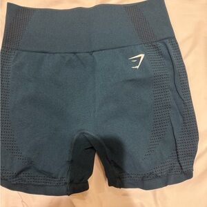 Gymshark Women's Teal Seamless High-Waist Bike Shorts